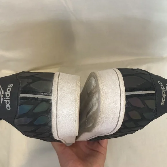 Adidas Zeno Superstar Iridescent Reflective Scale Sneakers Size 12 - Picture 5 of 15